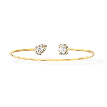 [⭐JeweliWhal]JONC FLEX MY TWIN TOI & MOI SILVER DIAMOND BRACELET