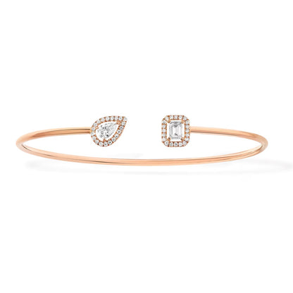 [⭐JeweliWhal]JONC FLEX MY TWIN TOI & MOI SILVER DIAMOND BRACELET