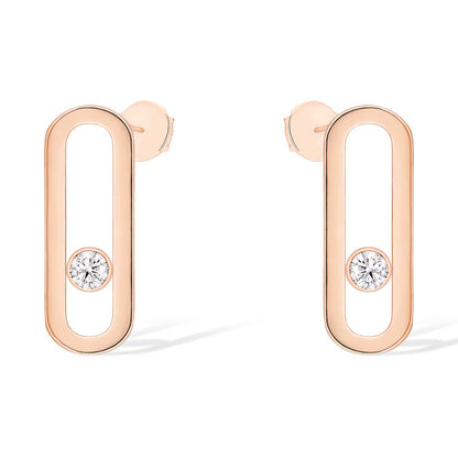 [⭐JeweliWhal]MOVE UNO SMALL 1 DIAMOND EARRINGS