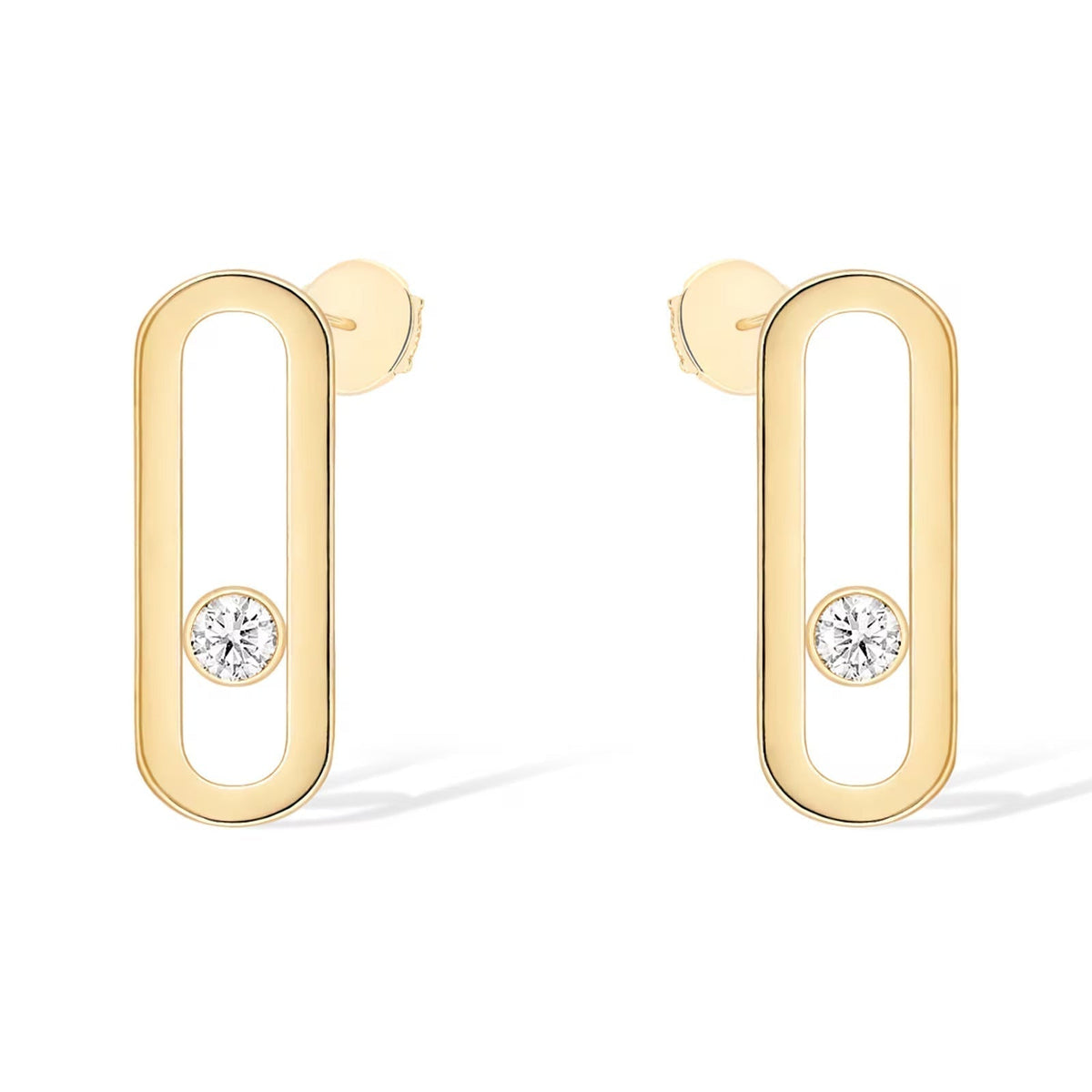 [⭐JeweliWhal]MOVE UNO SMALL 1 DIAMOND EARRINGS