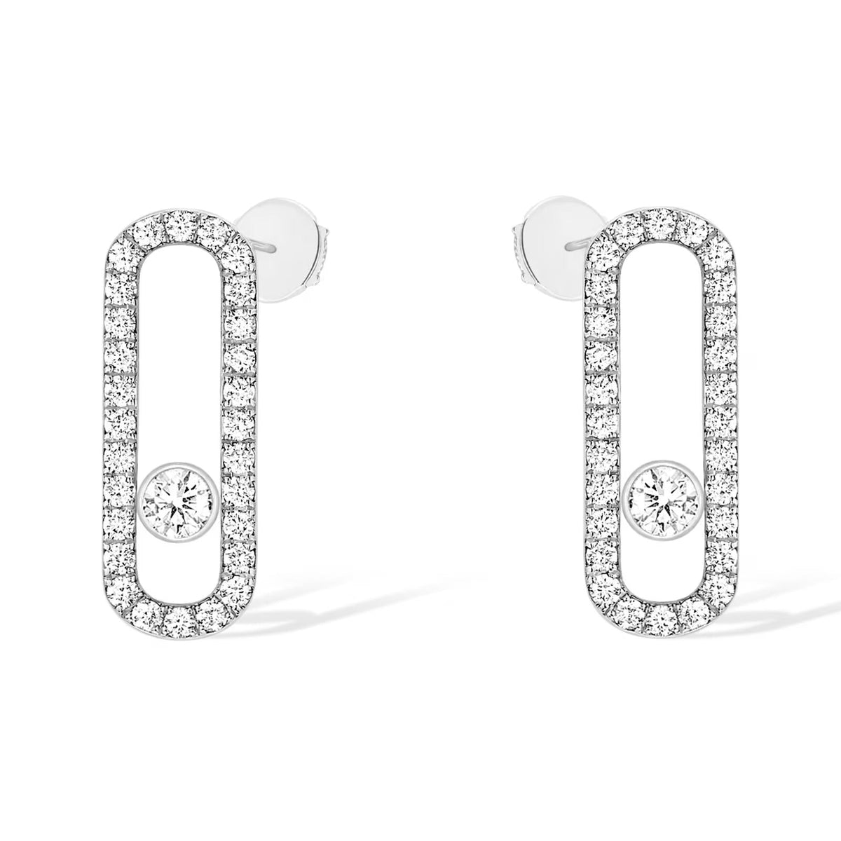 [⭐JeweliWhal]MOVE UNO STUD DIAMOND PAVED EARRINGS