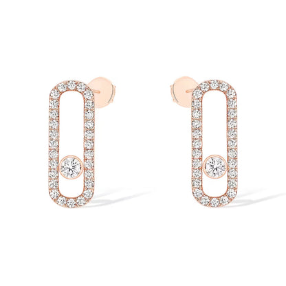[⭐JeweliWhal]MOVE UNO STUD DIAMOND PAVED EARRINGS