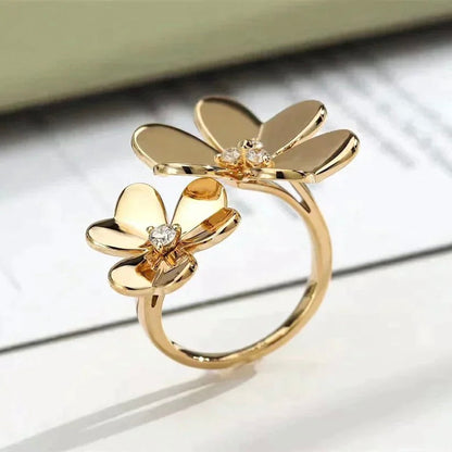 [⭐JeweliWhal]CLOVER COMOS GOLD DIAMOND RING