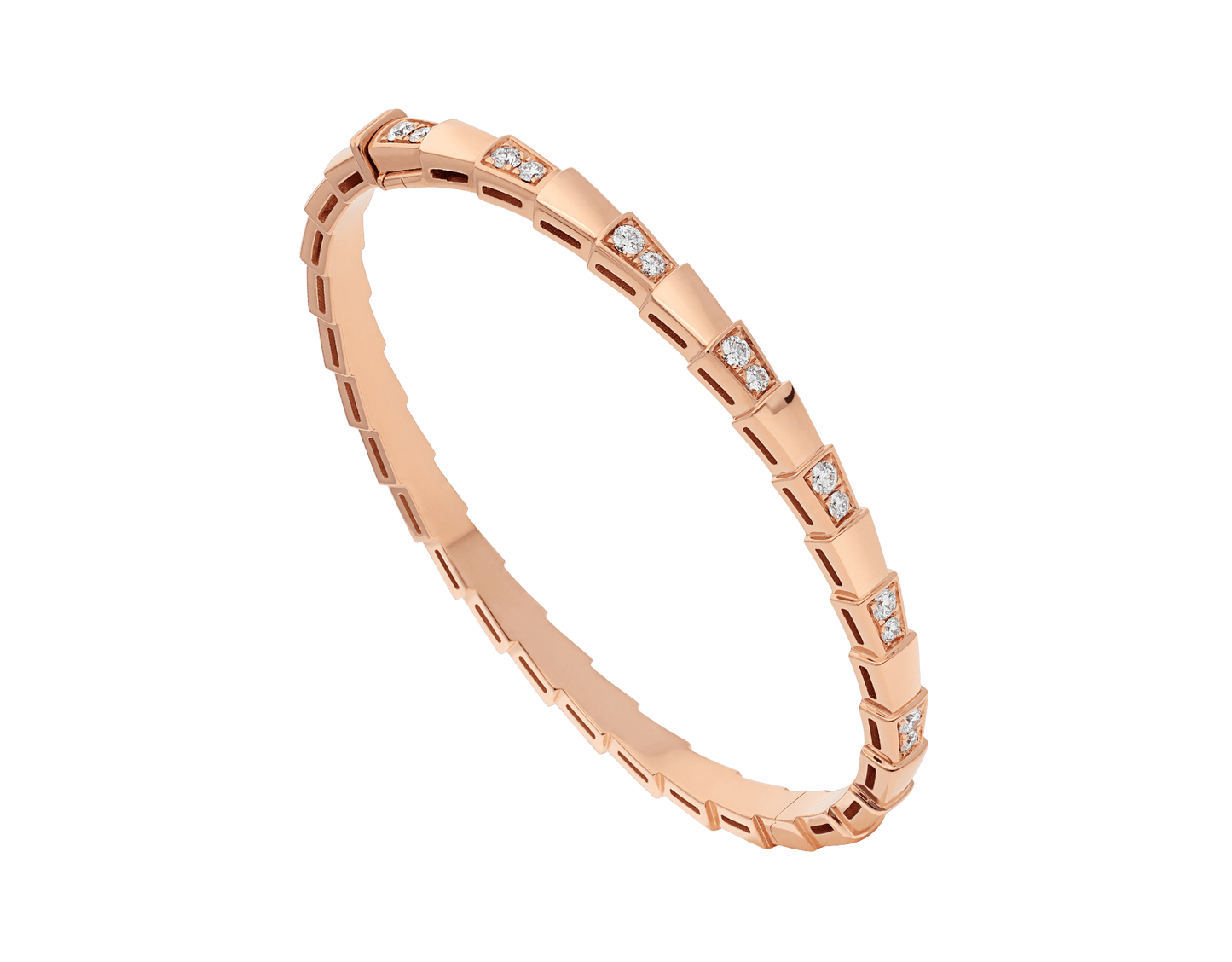 [⭐JeweliWhal]SERPENTI SMALL BRACELET PINK GOLD DIAMOND