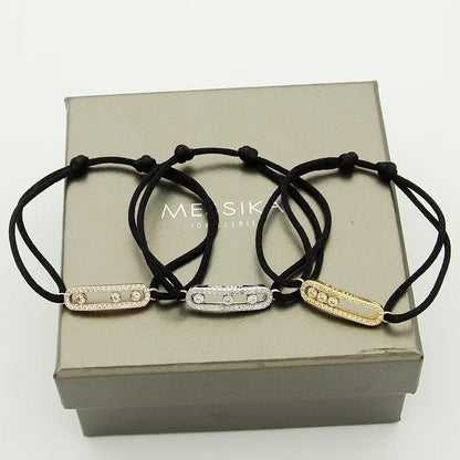 [⭐JeweliWhal]Messika Care(s) pink cord pavé bracelet