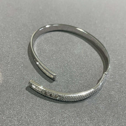 [⭐JeweliWhal]Move Noa Rose Gold Pavé Diamond Bangle Bracelet