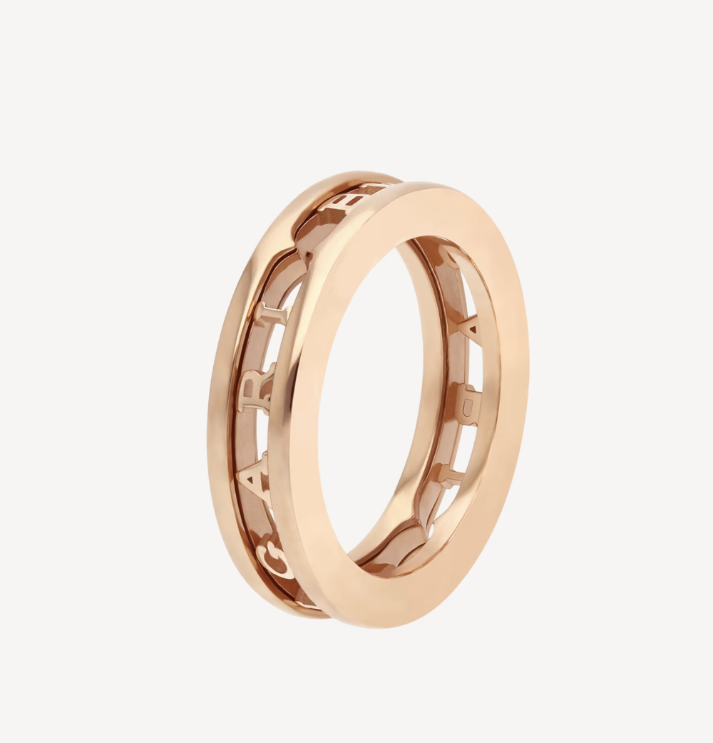 [⭐JeweliWhal]ZERO 1 ONE-BAND WITH OPENWORK LOGO SPIRAL RING