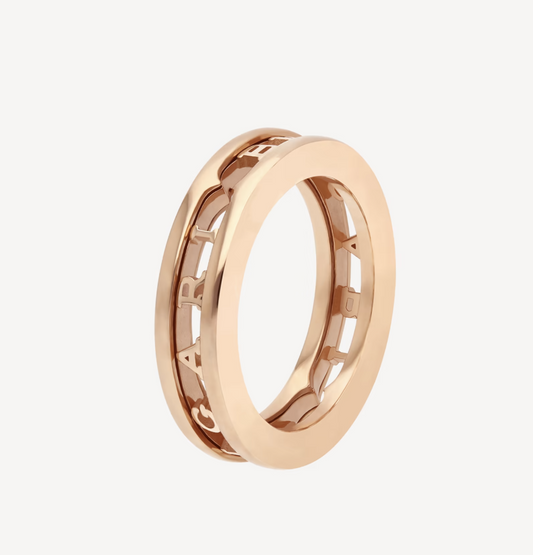 [⭐JeweliWhal]ZERO 1 ONE-BAND WITH OPENWORK LOGO SPIRAL RING