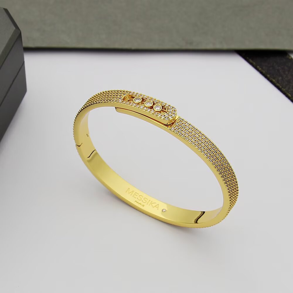 [⭐JeweliWhal]Move Noa Full Pavé Diamond Bangle Bracelet