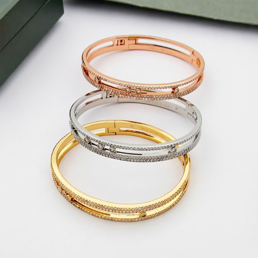 [⭐JeweliWhal]Move Romane pavé bangle