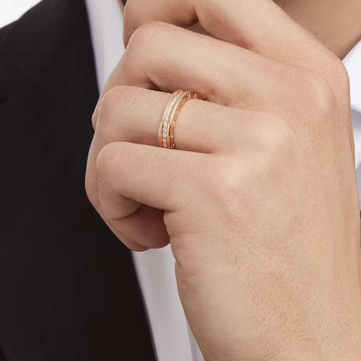 [⭐JeweliWhal]ZERO 1 ONE-BAND PAVED DIAMONDS ON THE SPIRAL RING