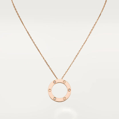 [⭐JeweliWhal]LOVE NECKLACE 16MM 3 DIAMONDS