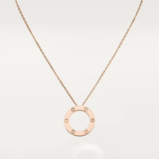 [⭐JeweliWhal]LOVE NECKLACE 16MM 3 DIAMONDS