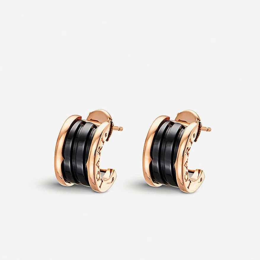[⭐JeweliWhal]ZERO 1 PINK GOLD CERAMIC EARRINGS