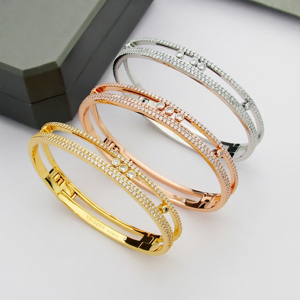 [⭐JeweliWhal]Move Romane pavé bangle