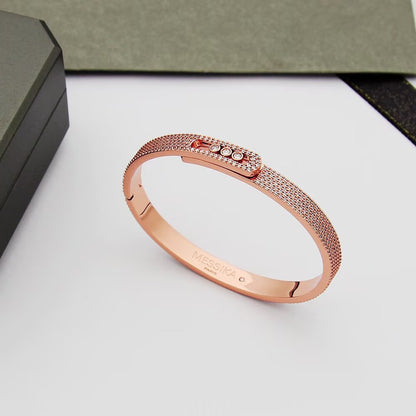 [⭐JeweliWhal]Move Noa Full Pavé Diamond Bangle Bracelet