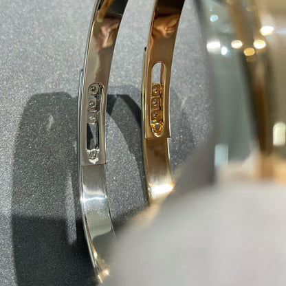 [⭐JeweliWhal]Move Noa Rose Gold Pavé Diamond Bangle Bracelet
