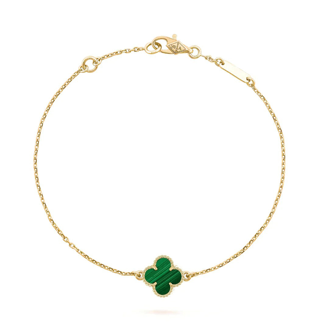 [⭐JeweliWhal]CLOVER BRACELET MALACHITE 1 MOTIF
