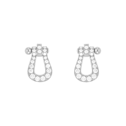 [⭐JeweliWhal]FORCE 10 FULL DIAMOND STUD EARRINGS MINI MODEL