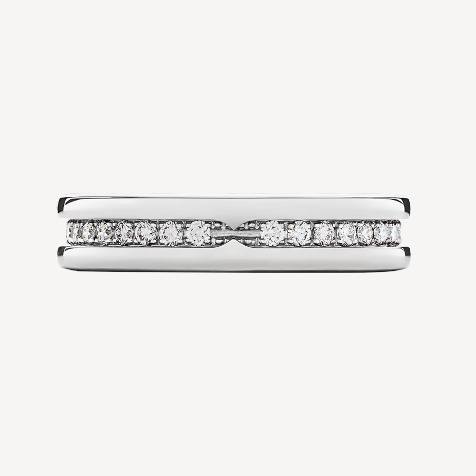 [⭐JeweliWhal]ZERO 1 ONE-BAND PAVED DIAMONDS ON THE SPIRAL RING