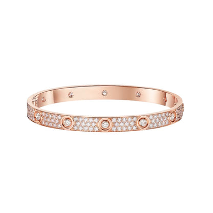 [⭐JeweliWhal]LOVE BRACELET 6.1MM DIAMOND-PAVED 10 BIG DIAMONDS