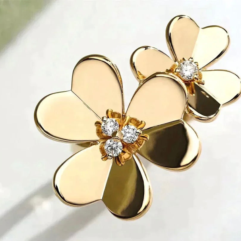 [⭐JeweliWhal]CLOVER COMOS GOLD DIAMOND RING