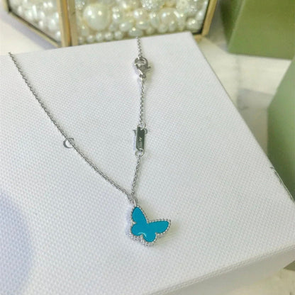 [⭐JeweliWhal]BUTTERFLY TURQUOISE BUTTERFLY BRACELET SILVER