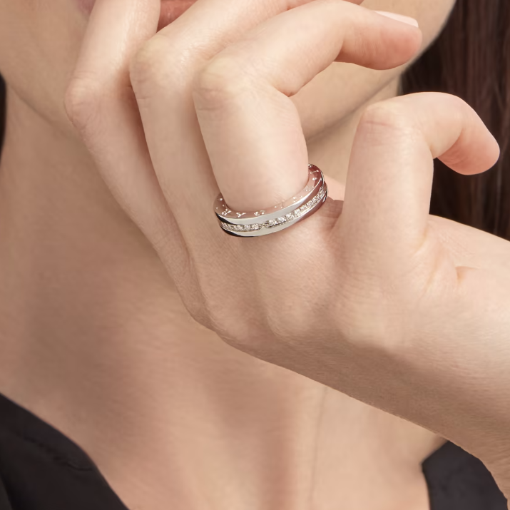 [⭐JeweliWhal]ZERO 1 ONE-BAND PAVED DIAMONDS ON THE SPIRAL RING