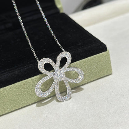 [⭐JeweliWhal]FLOWERLACE NECKLACE FULL DIAMONDS