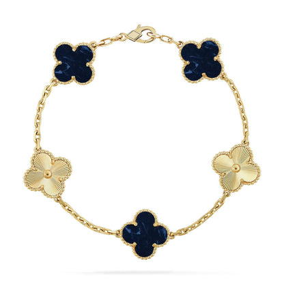 [⭐JeweliWhal]CLOVER 5 MOTIF PIETERSITE BRACELET COLLECTION