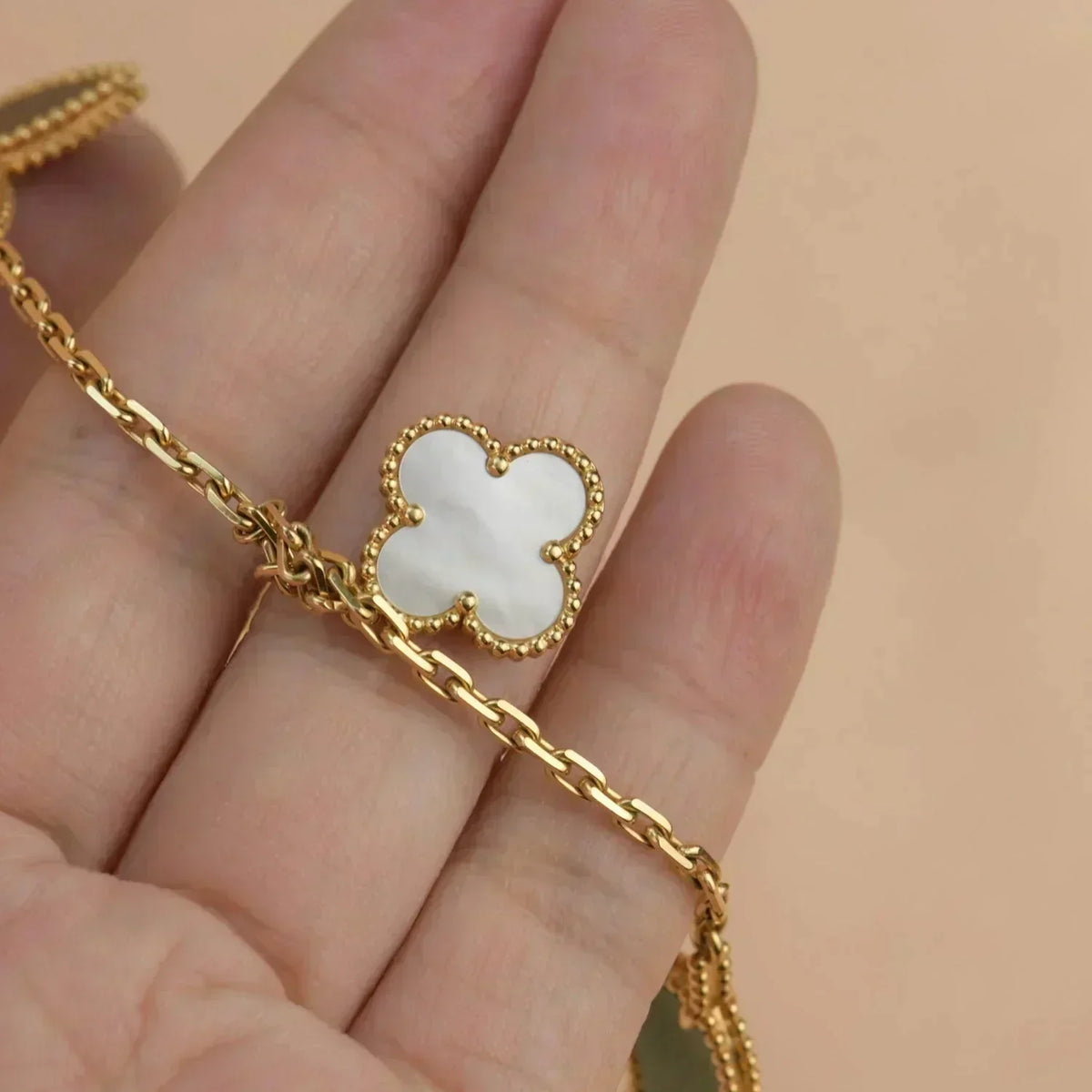 [⭐JeweliWhal]LUCKY SPRING 5 MOTIF GOLD BRACELET