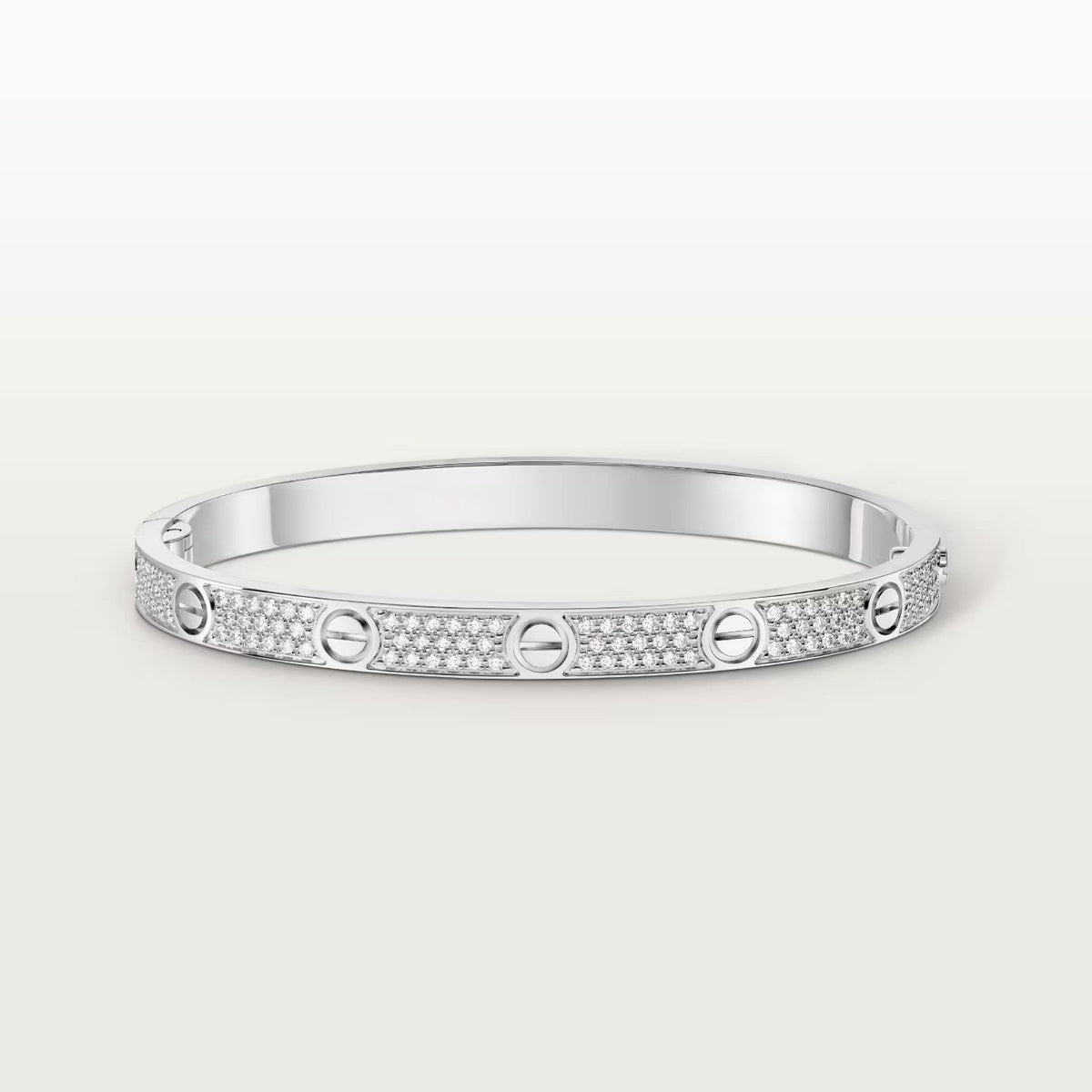[⭐JeweliWhal]LOVE BRACELET 4.8MM DIAMOND-PAVED