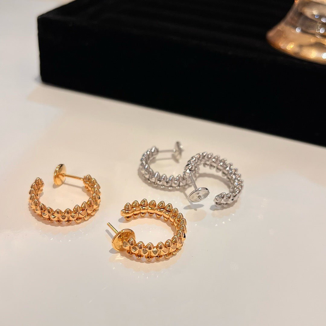 [⭐JeweliWhal]CLASH SMALL HOOP EARRINGS