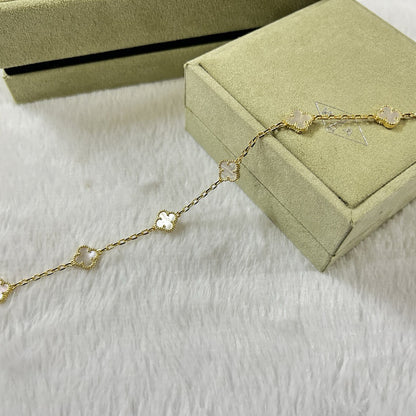 [⭐JeweliWhal]CLOVER 6 MOTIF WHITE MOP BRACELET