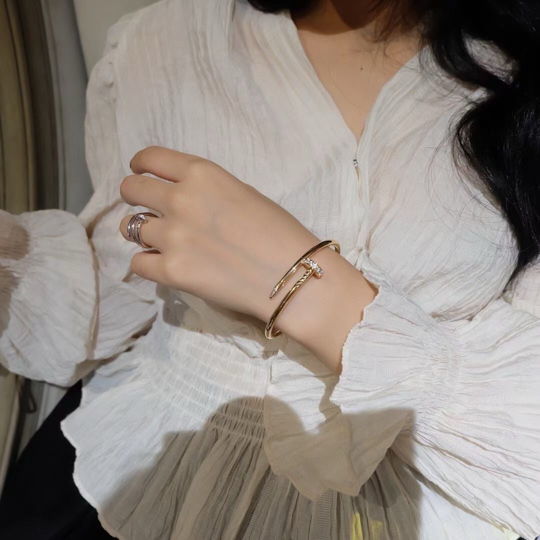 [⭐JeweliWhal]JUSTE BRACELET 3.5MM DIAMONDS
