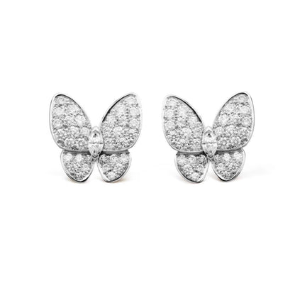 [⭐JeweliWhal]BUTTERFLY ALL DIAMOND EARRINGS