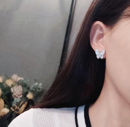 [⭐JeweliWhal]BUTTERFLY ALL DIAMOND EARRINGS