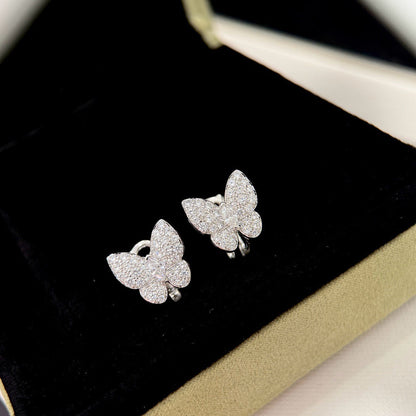 [⭐JeweliWhal]BUTTERFLY ALL DIAMOND EARRINGS