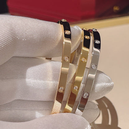 [⭐JeweliWhal]LOVE BRACELET 3.65MM 10 DIAMONDS