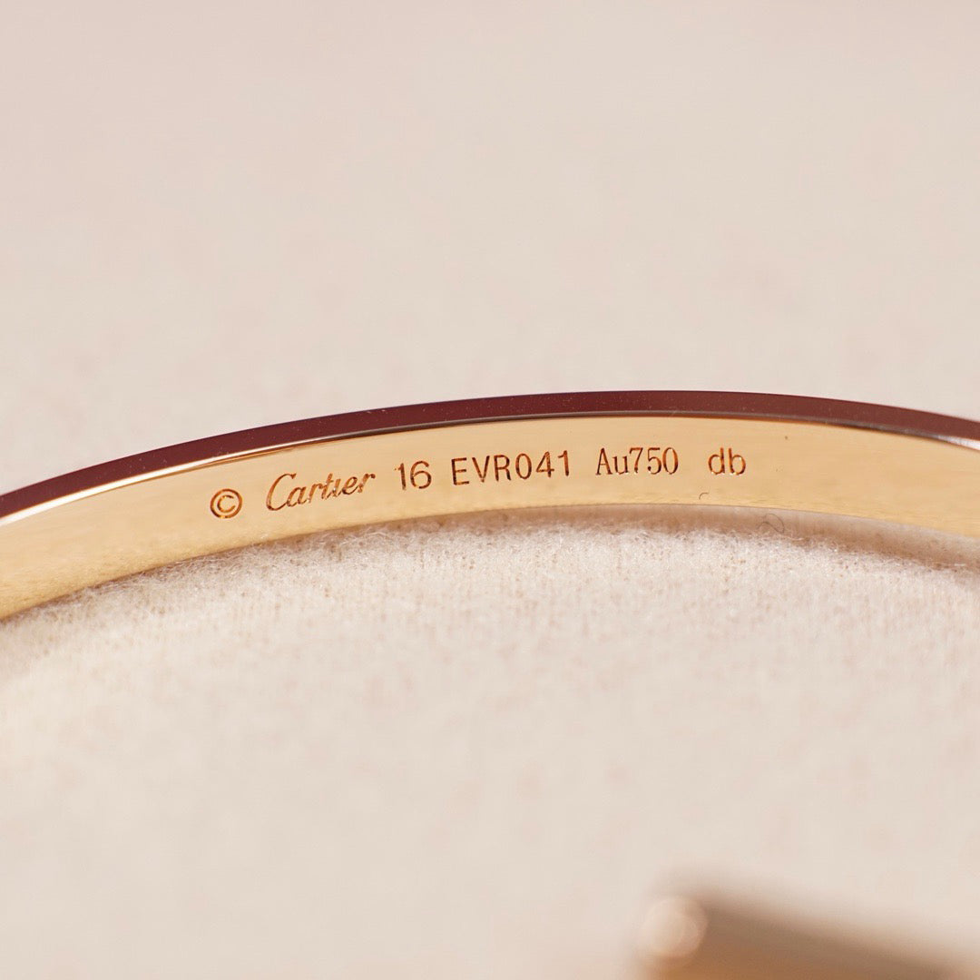 [⭐JeweliWhal]LOVE BRACELET 3.65MM 6 DIAMONDS