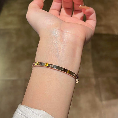 [⭐JeweliWhal]LOVE BRACELET 3.65MM 6 DIAMONDS