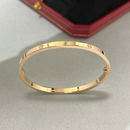 [⭐JeweliWhal]LOVE BRACELET 3.65MM 6 DIAMONDS