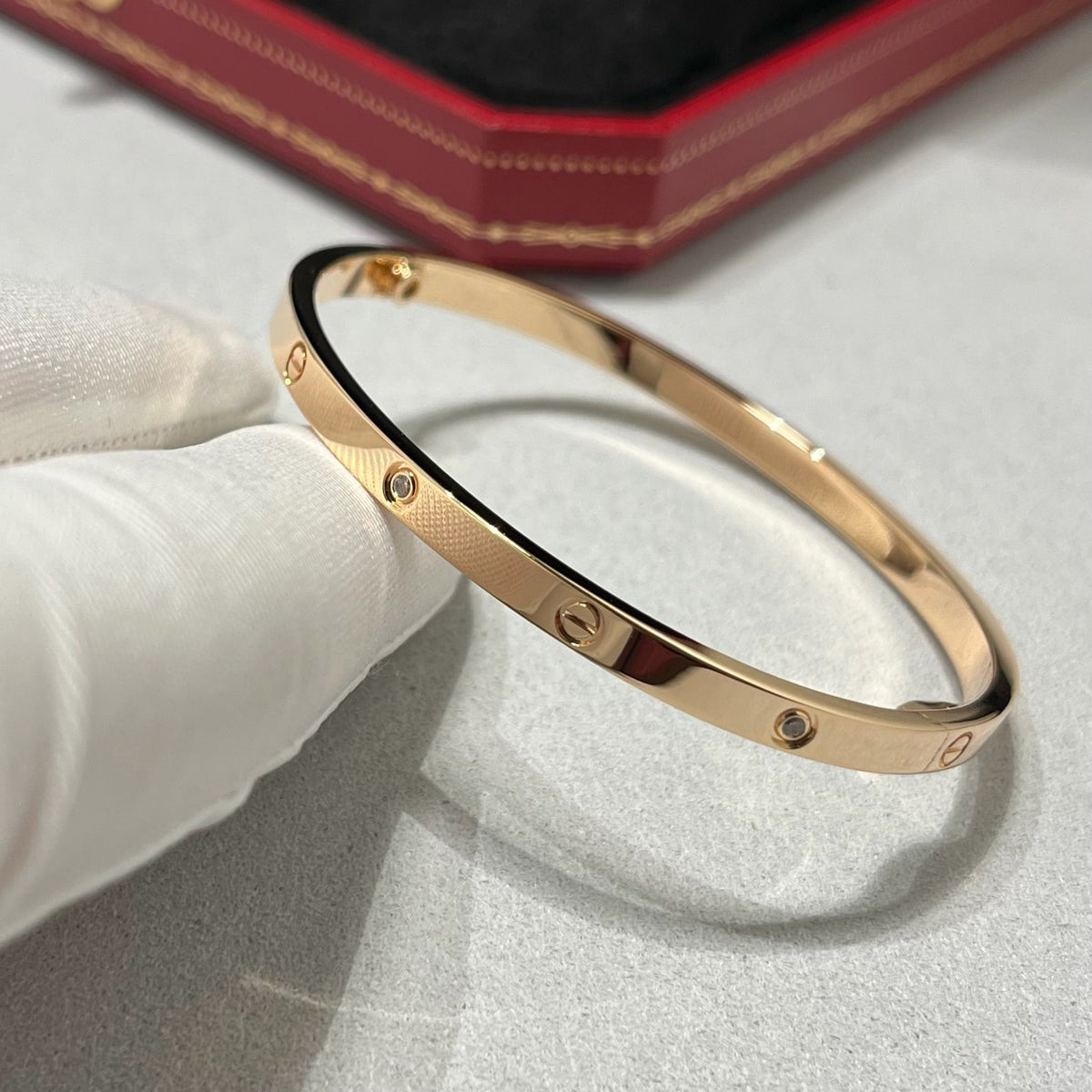 [⭐JeweliWhal]LOVE BRACELET 3.65MM 6 DIAMONDS