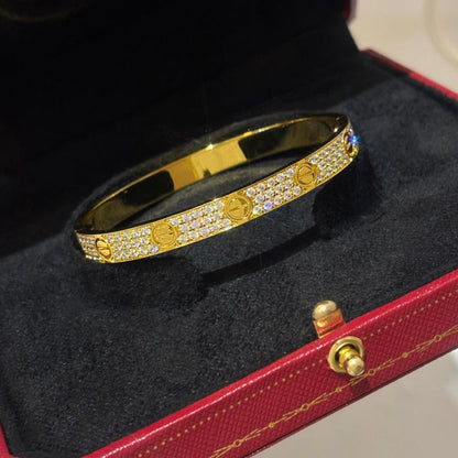 [⭐JeweliWhal]LOVE BRACELET 6.1MM DIAMOND-PAVED