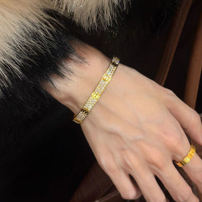 [⭐JeweliWhal]LOVE BRACELET 6.1MM DIAMOND-PAVED