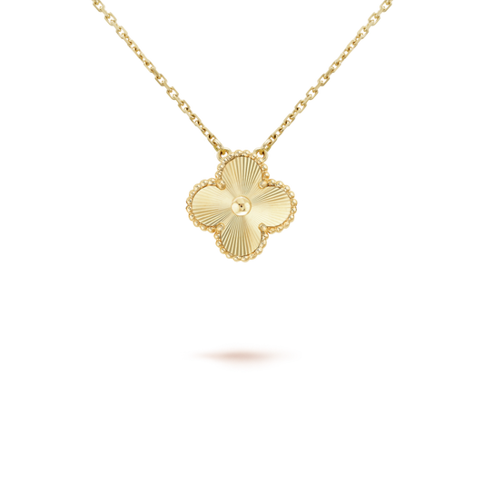 [⭐JeweliWhal]CLOVER 15MM LASER NECKLACE