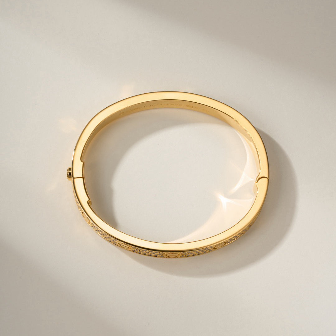 [⭐JeweliWhal]LOVE BRACELET 6.1MM DIAMOND-PAVED
