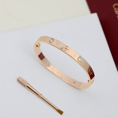 [⭐JeweliWhal]LOVE BRACELET 6.1MM 4 DIAMONDS