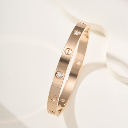 [⭐JeweliWhal]LOVE BRACELET 6.1MM 4 DIAMONDS