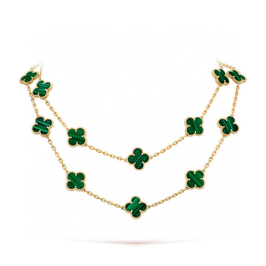 [⭐JeweliWhal]CLOVER 20 MOTIFS MALACHITE GOLD